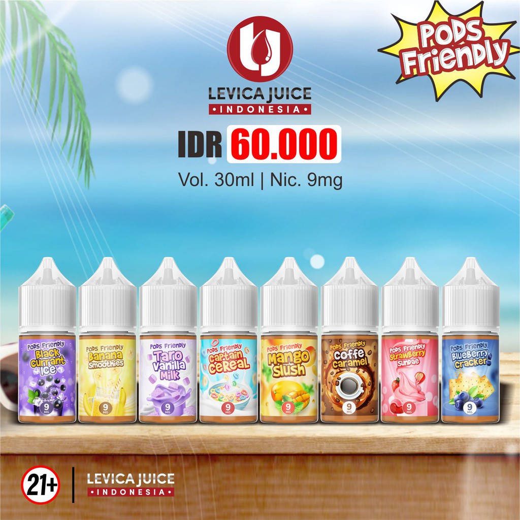 Terbaru New Levica Juice Pods Friendly 30ml Bercukai Enak Dan