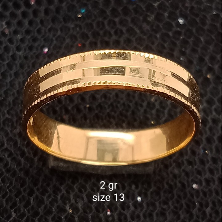 Cincin Emas 17 K - 2 gr Kadar 750 - 2342