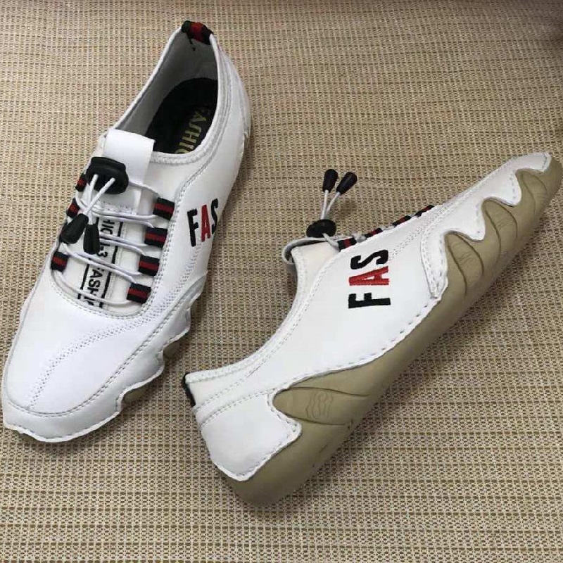 Sepatu Sneaker Pria Keren Import Sneaker Loafer Kulit Sapi Asli Kasual Karet Sepatu Slip On Cowok Dewasa Kasual Santai 102