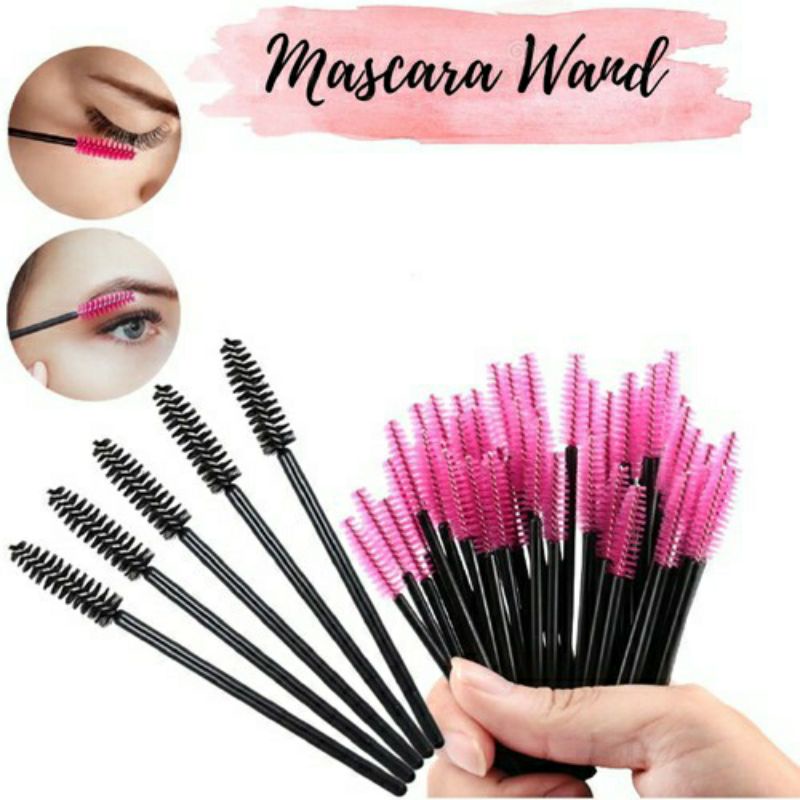 Sisir Bulu Mata Alos Mascara Wand Sisir Kuas Sikat Eyelash Extention Bulu Mata Spoolers