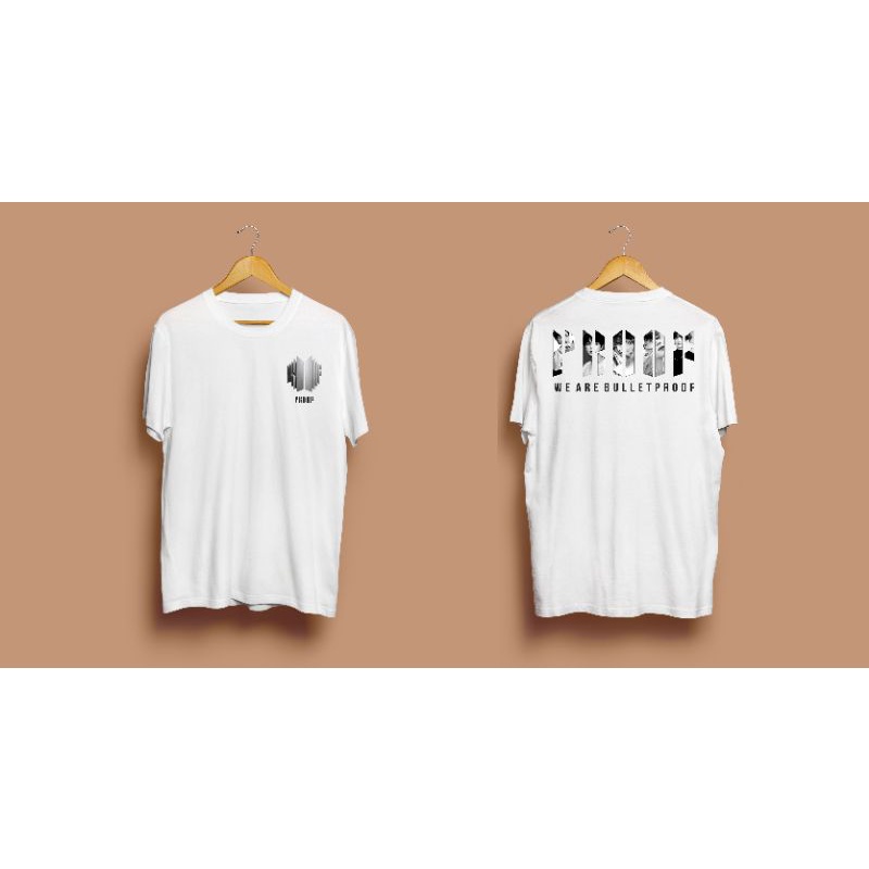 KAOS OVERSIZE BTS PROOF WARNA PUTIH