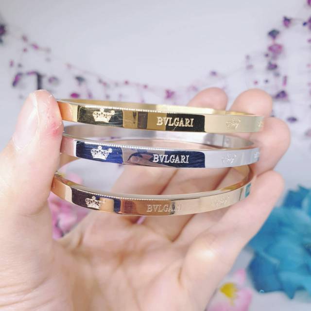 Gelang titanium mewah anti karat korea simple GBT-61