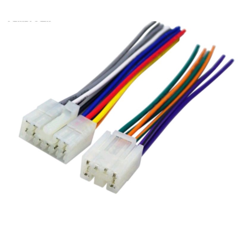 [COD] 2Pcs set kabel soket head unit audio mobil Toyota / daihatsu