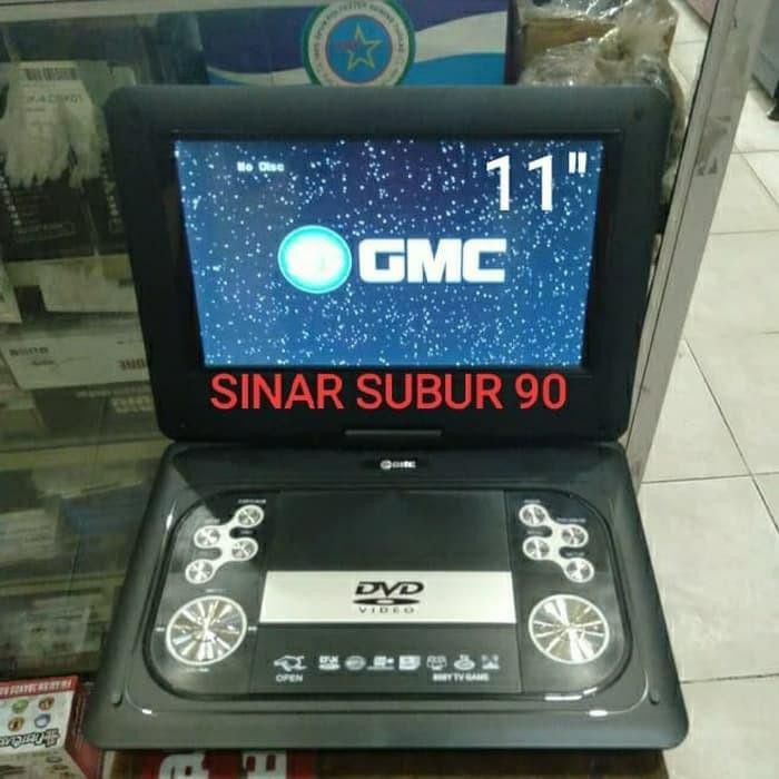 PROMO DVD PORTABLE GMC TV 11 inch DIVX-808Y DVD PLAYER TV USB FM GAME REMOTE |MP3 & MP4 Player