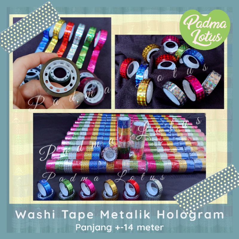 Washi Tape Hologram masking tape rainbow