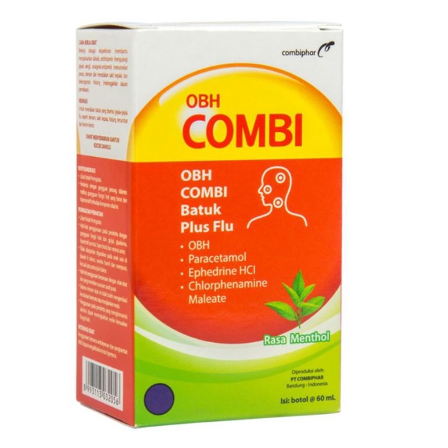 OBH COMBI BATUK PLUS FLU 60 ML RASA MENTHOL - ED 02/2025