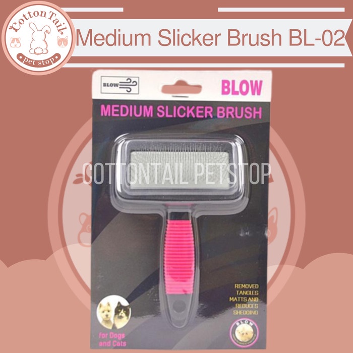Sisir Anjing Kucing BLOW Medium Slicker Brush Sisir Cats Dog BL 02