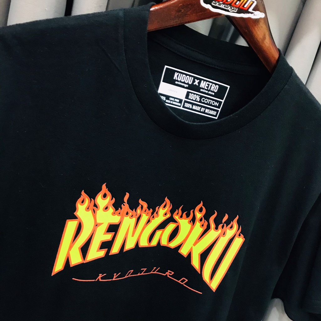 Kaos Rengoku Flame Hashira Anime Manga Demon Slayer Kimetsu No Yaiba