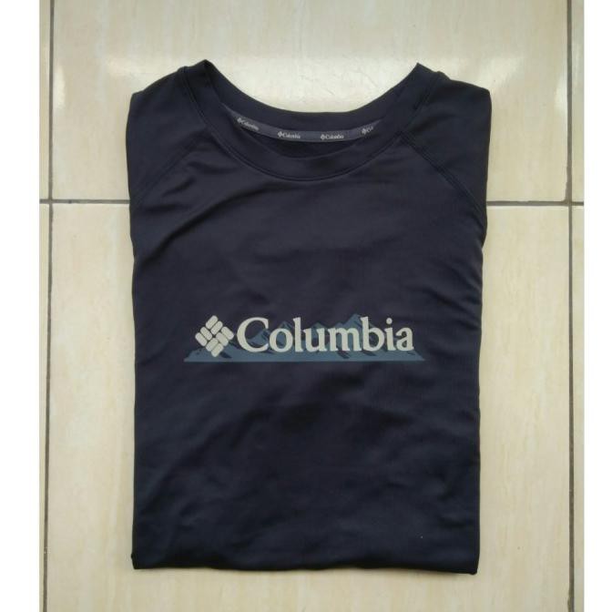 Kaos Olahraga Supplier❣☞ Baselayer Omni Heat Mountain Black Columbia - M Cuci Gudang