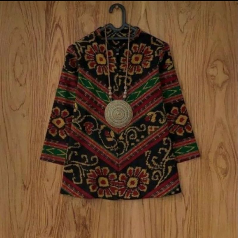 BLAZER kain tenun ikat jepara