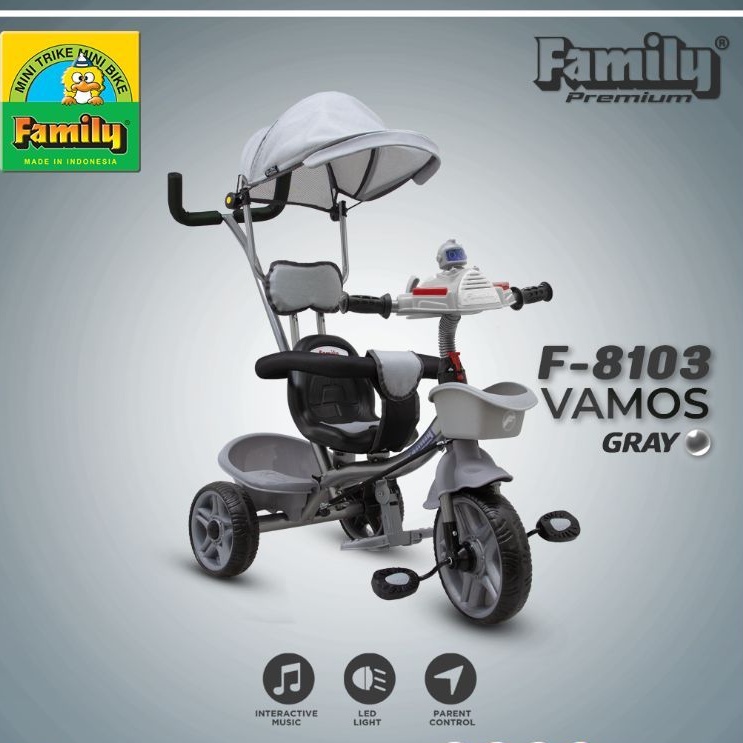 Sepeda Anak Roda Tiga Family Vamos F - 8103 Mainan Anak