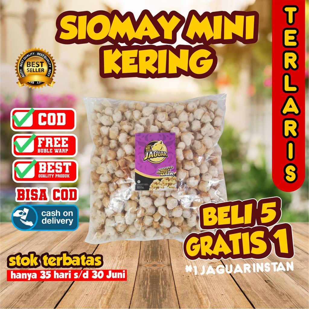 SIOMAY KERING MINI 1KG BANDUNG PEDES TERMURAH TOPING BASO ACI SOMAY KERING BANDUNG SEBLAK INSTAN