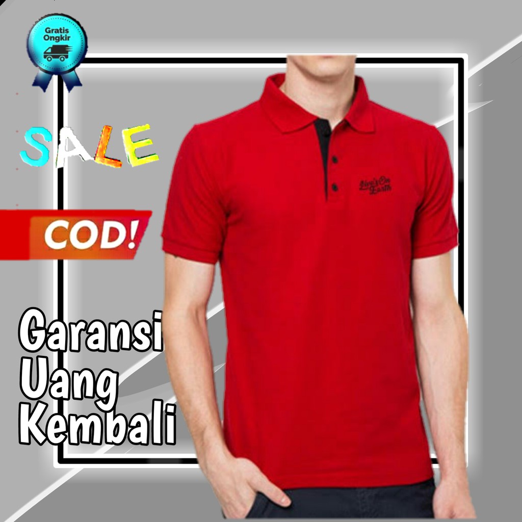 kaos kerah polo pria kaos berkerah pria kaos laki laki dewasa baju laki laki dewasa KE164