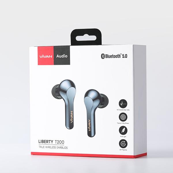 HANDSFREE BLUETOOTH WIRELESS SAMSUNG/ VIVAN Headset Bluetooth Liberty T200 TWS Earphone Wireless