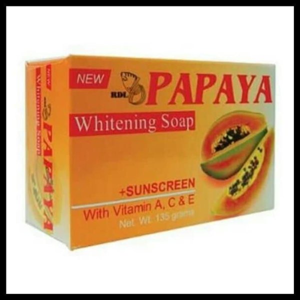 SABUN ORIGINAL RDL Papaya Brightening Soap 90 gram - Sabun Pepaya Original - Papaya Soap - Whitening Soap