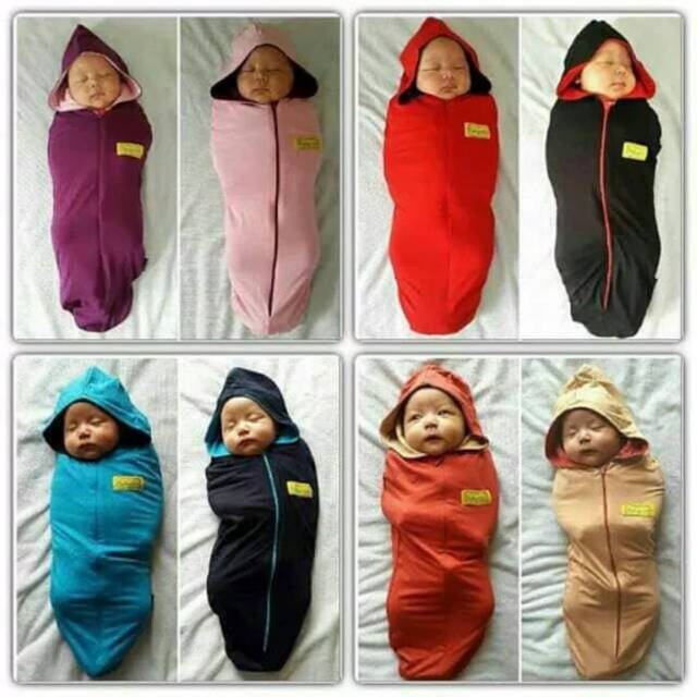 Bedong bayi instant 2in1 hanaroo nyaman lucu