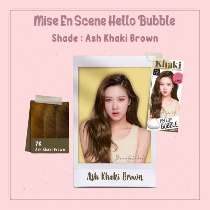 MISE EN SCENE HELLO BUBBLE X BLACKPINK (SHADE : ASH KHAKI)