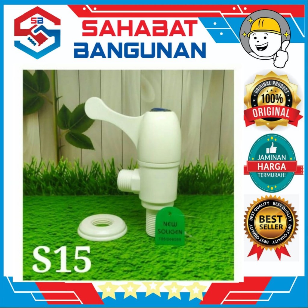 KRAN SHOWER TEE 1/2 INCH SOLIGEN ENGKOL - KRAN SHOWER TEE PLASTIK SOLIGEN - KRAN SHOWER PVC SOLIGEN