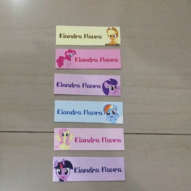 

Stiker nama little pony