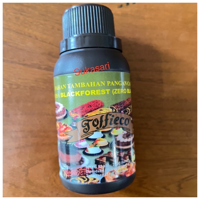 

Toffieco rhum ZERO Blackforest 100gr rum perisa kue perasa