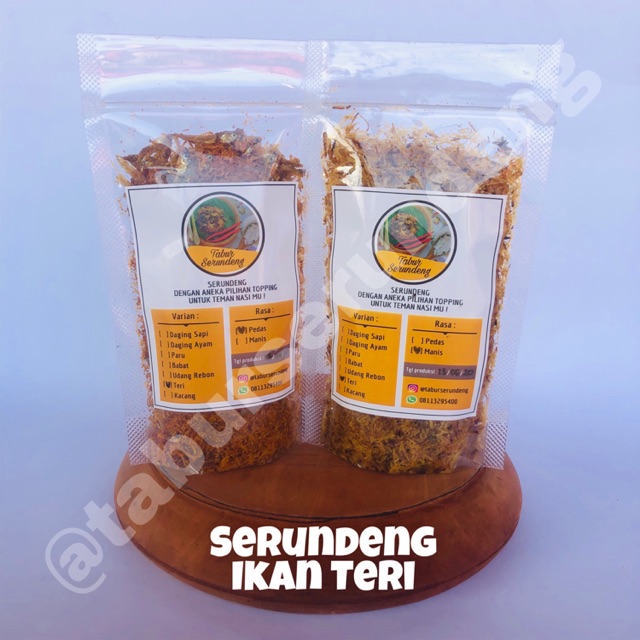 

SERUNDENG IKAN TERI