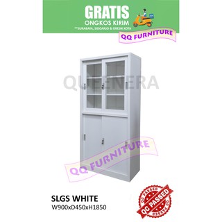 Lemari besi sliding 2 pintu kaca dan 2 pintu besi merk Lemari besi sliding 2 pintu kaca dan 2 pintu besi merk