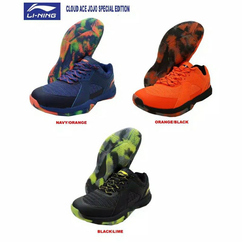Sepatu Badminton / Bulutangkis LINING CLOUD ACE JOJO SPECIAL EDITION ORIGINAL