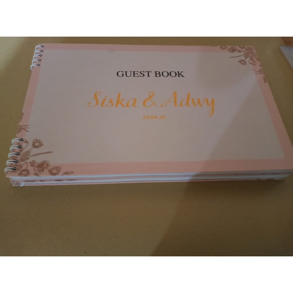 

Buku tamu hard cover Custome Nama & Tanggal