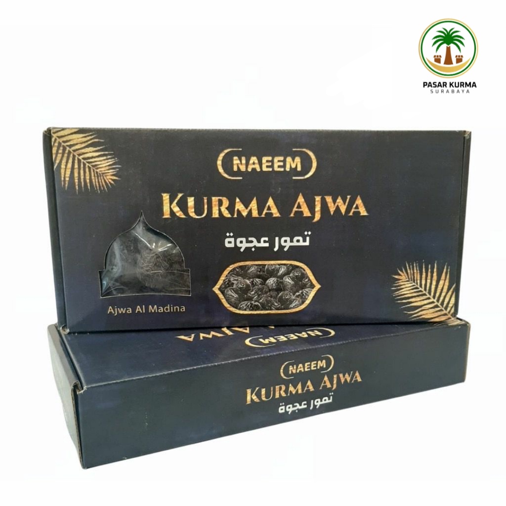 

Kurma Arab Saudi//Kurma Ajwa 500gr Madinah / Kurma Nabi Asli 100% Saudi Premium