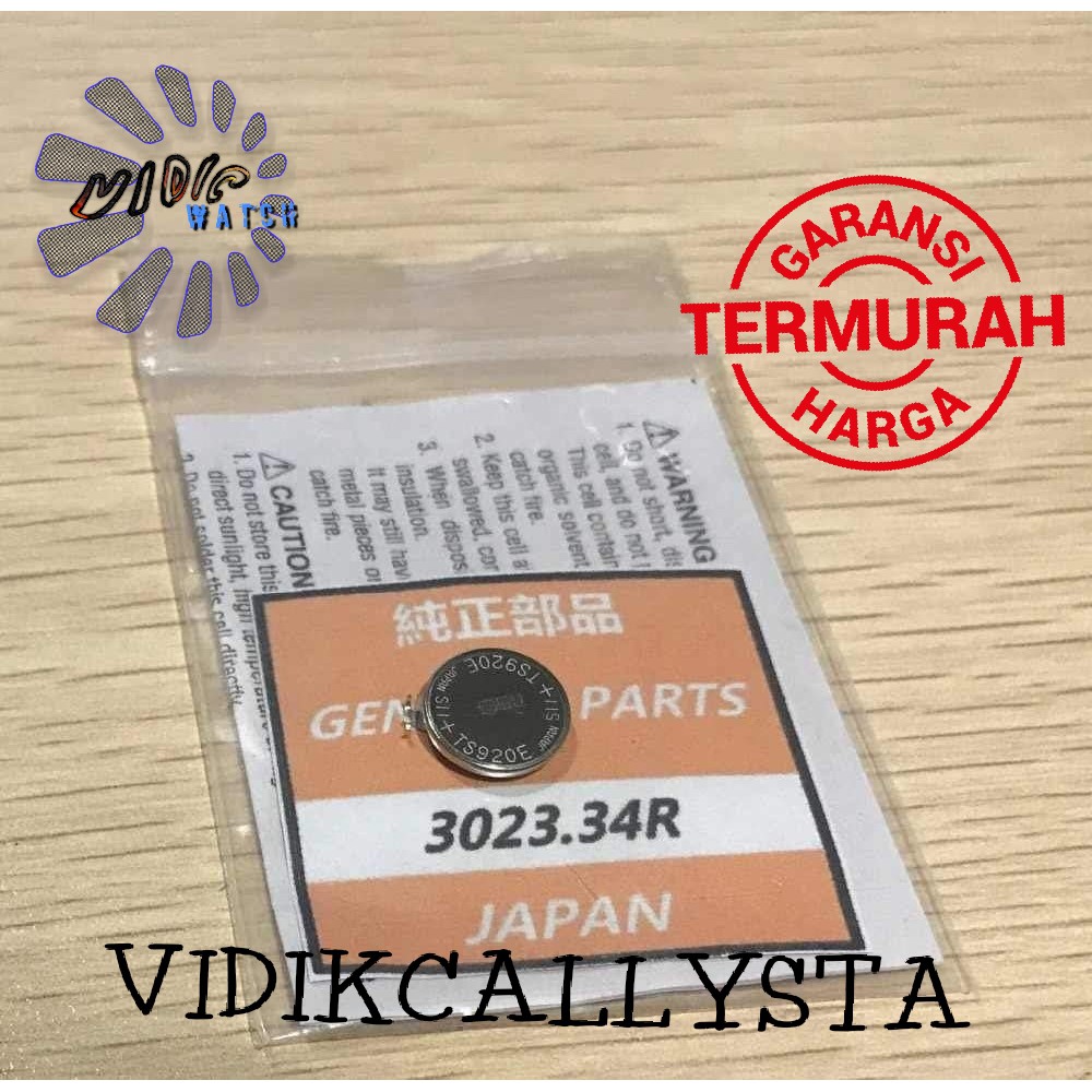 3023 34R TS920E TS 920E SEIKO CAPACITOR BATTERY SEIKO 3023 34R SEIKO VR42A VR43A RECHARGEABLE ORI