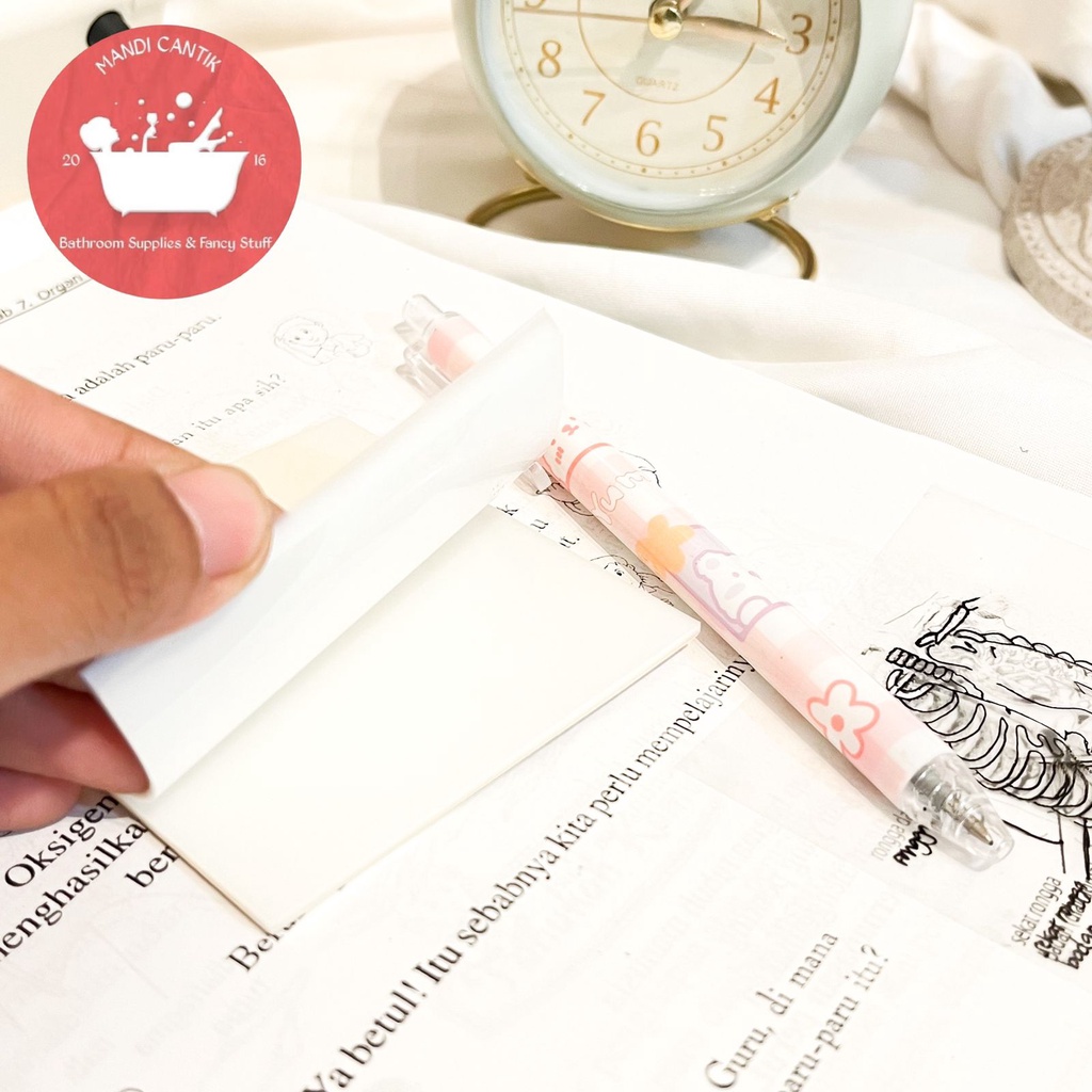 

sticky notes BENING stiker tempel transparant alat tulis kantor sekolah imut kado unik souvernir cod