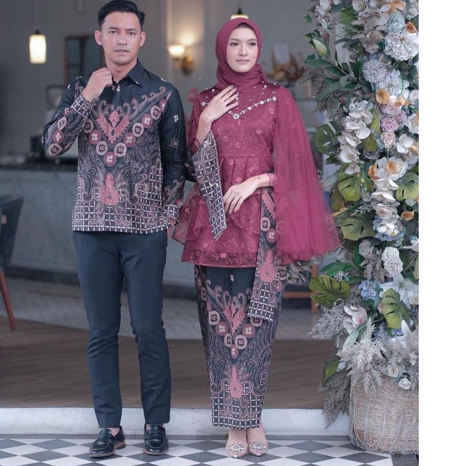 Batik Couple Kebaya Modern Kebaya Wisuda Tunangan Lamaran Baju Kondangan 2022 Megan Couple 시