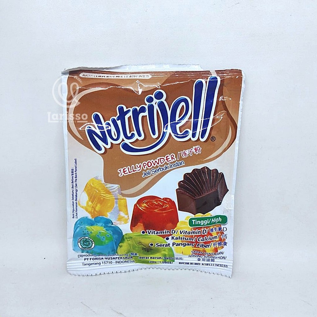 

NUTRIJELL JELLY POWDER JELI SERBUK INSTAN RASA COKELAT 30GRAM