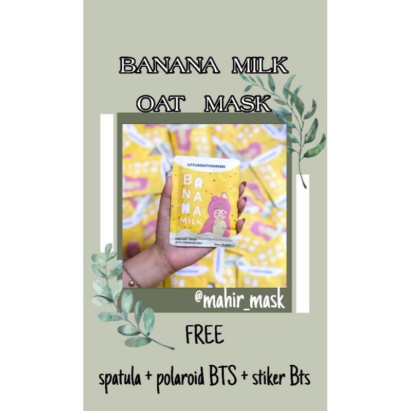 Masker jungkok BTS viral tiktok|Banana Milk Mask | Masker Organik Pisang