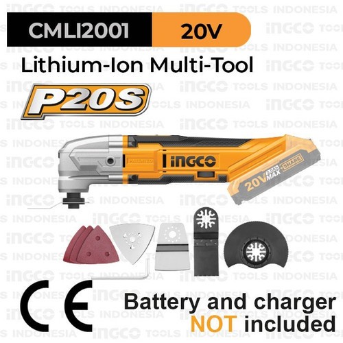 INGCO CMLI2001 P20S Cordless Oscillating Multi Tool Mesin Oskilasi