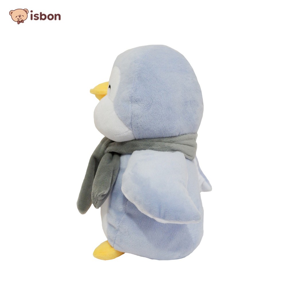 Boneka pinguin syal grey warna abu-abu untuk kado natal dan hadiah ulang tahun musim dingin bahan premium lulus SNI-istana boneka