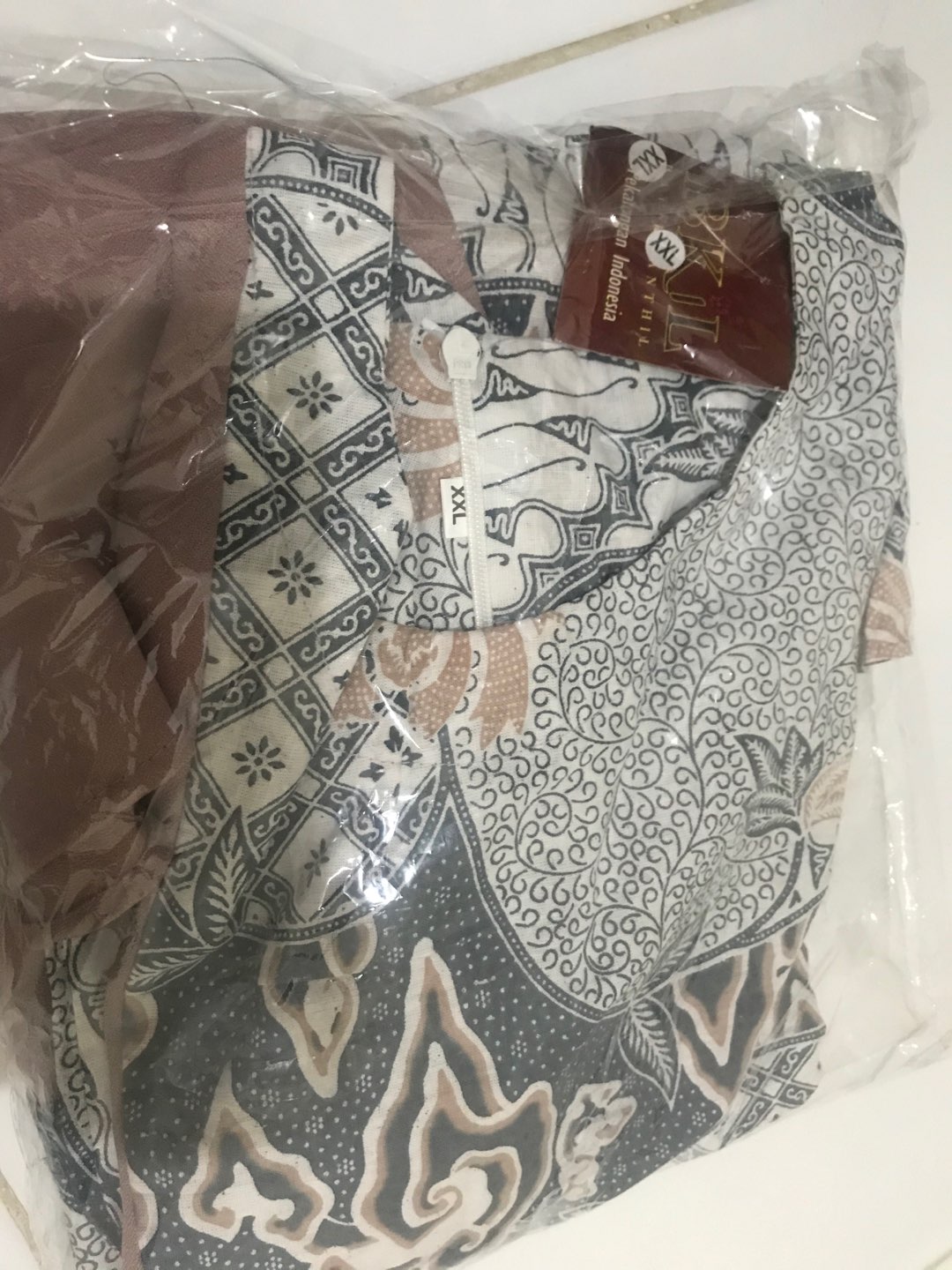 Tey-17 Batik Wanita Asj Sa Hrb026 Kenongo Kemeja Tosca Pendek