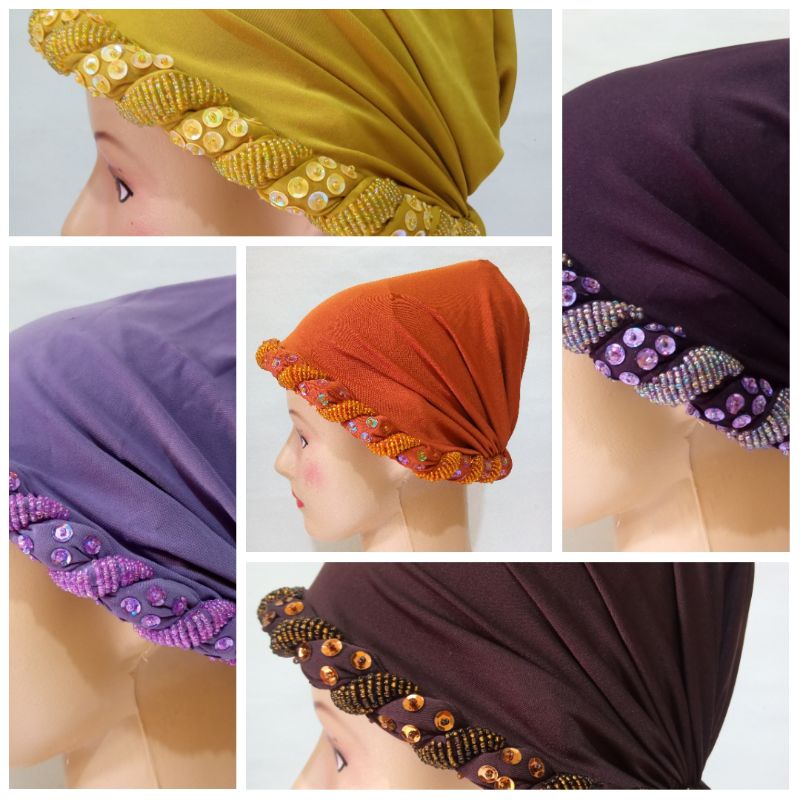 Kerpus ibu Ciput Songkok Turban Motif Premium Terbaru