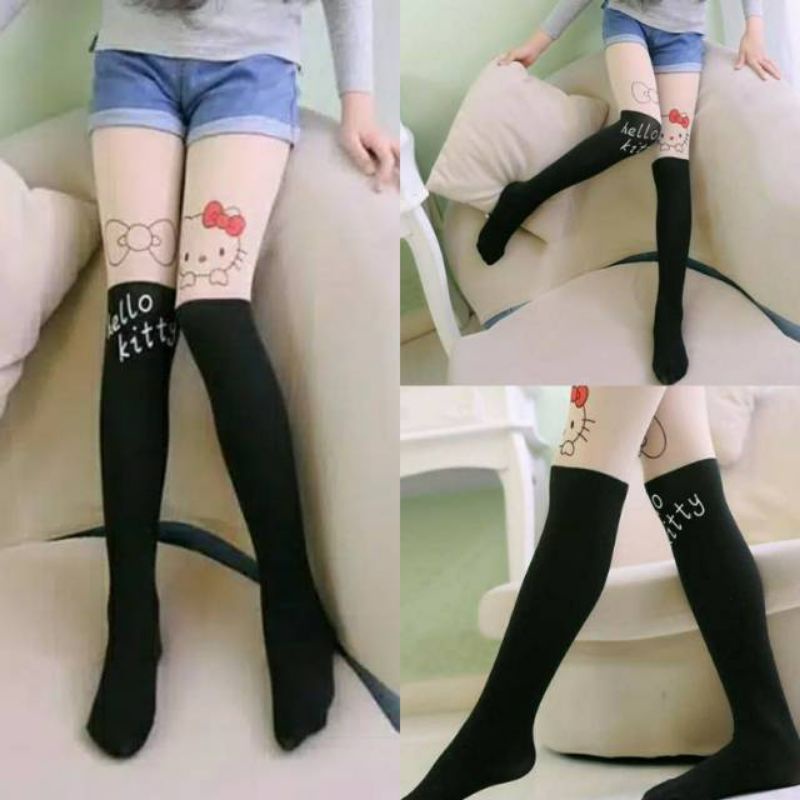 Stocking Anak Impor Hello Kitty, Bunny Size Luar