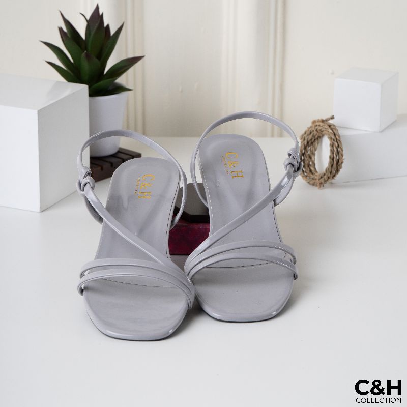 sandal heels wanita jenny / hak kaca 3cm/ sandal heels/ sandal wanita