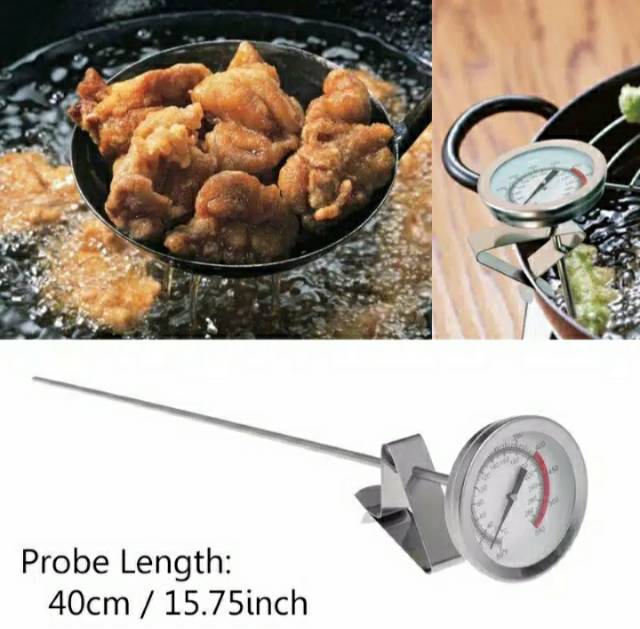 THERMOMETER DEEP FRY THERMOMETER ALAT UKUR SUHU PANAS MINYAK GORENG MEKANIK MASAK SERBAGUNA