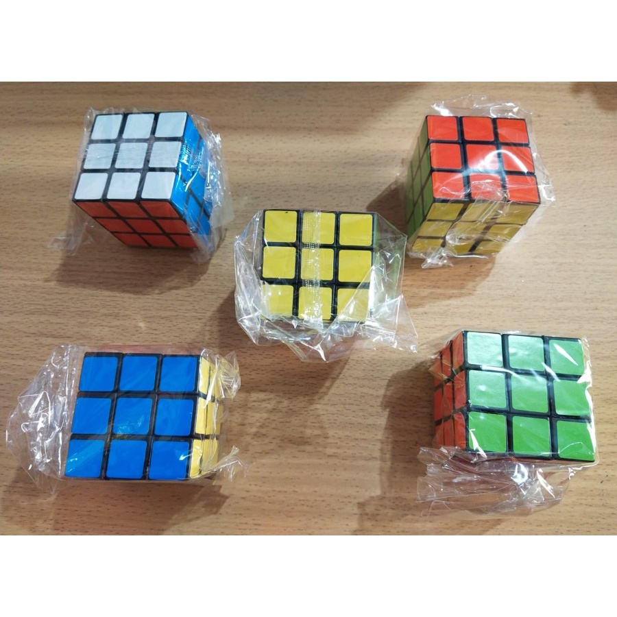 Mainan edukasi Anak Rubik Besar Kubus Kotak ukuran 5 x 5 cm Bahan Dari Plastik