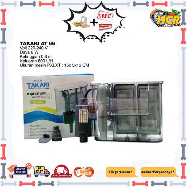 Aquarium aquascape filter slim takari at 66