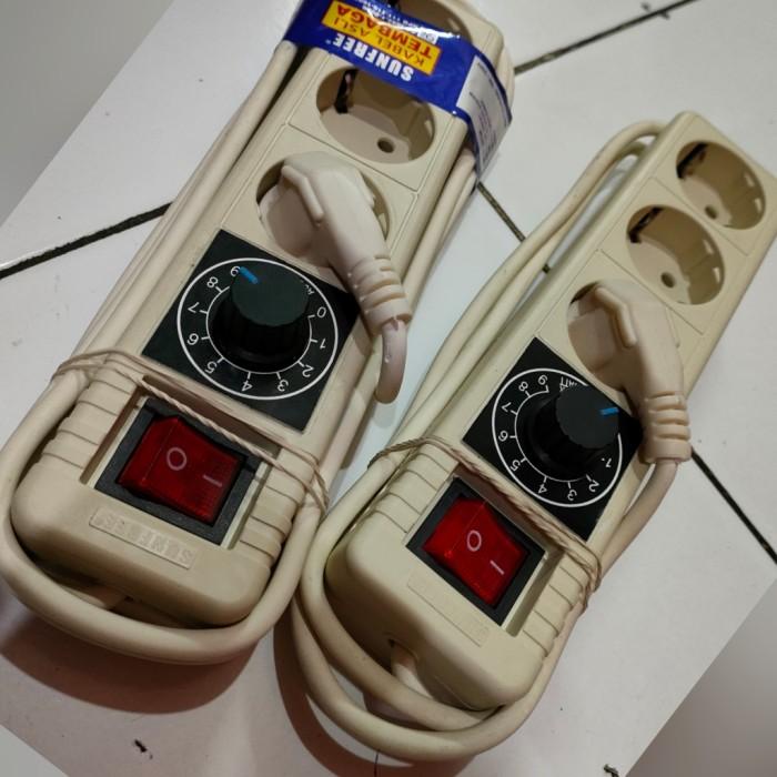 Pengatur Dimmer 2000W 3 Lobang 3 Meter Stopkontak Dimer Kecepatan Grinda Bor