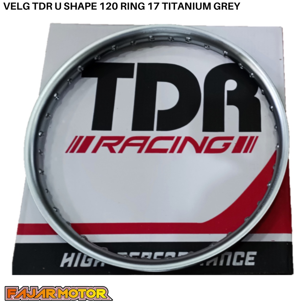 PROMO VELG TDR U SHAPE 120 RING 17 TITANIUM BROWN GREY