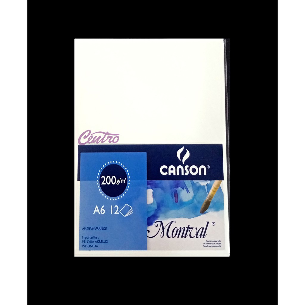 

Canson Montval 200 Gsm A6 Kertas Gambar Cat Air Watercolour Paper