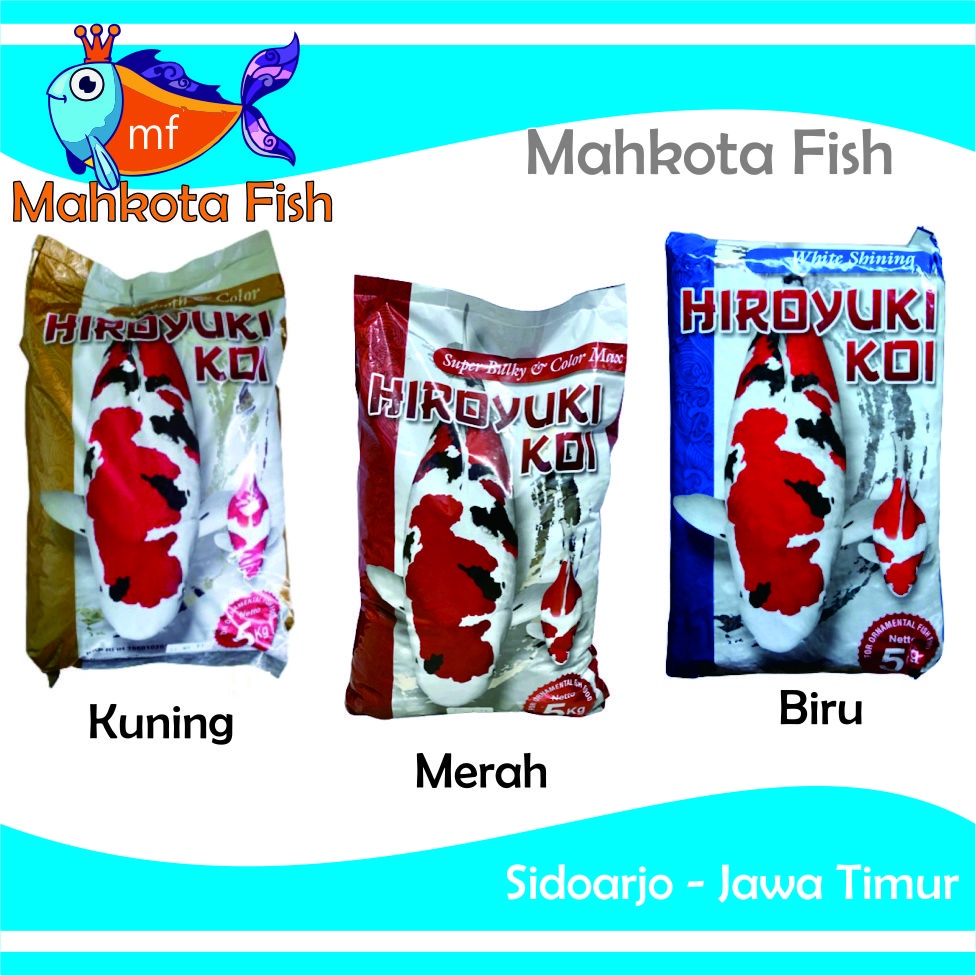 Pakan KOI HIROYUKI (200 gr) | Makankan Ikan Koi | Pelet Ikan Koi | Pakan Ikan Hias Koki Koi HIROYUKI KOI