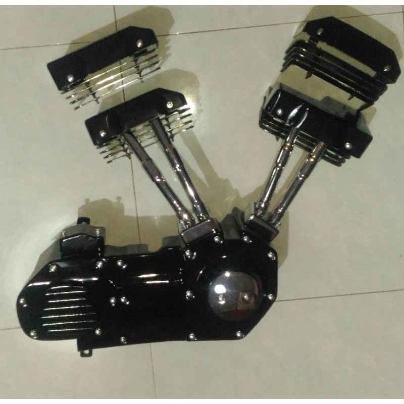 cover mesin kanan satu set kaisar ruby 250 cc