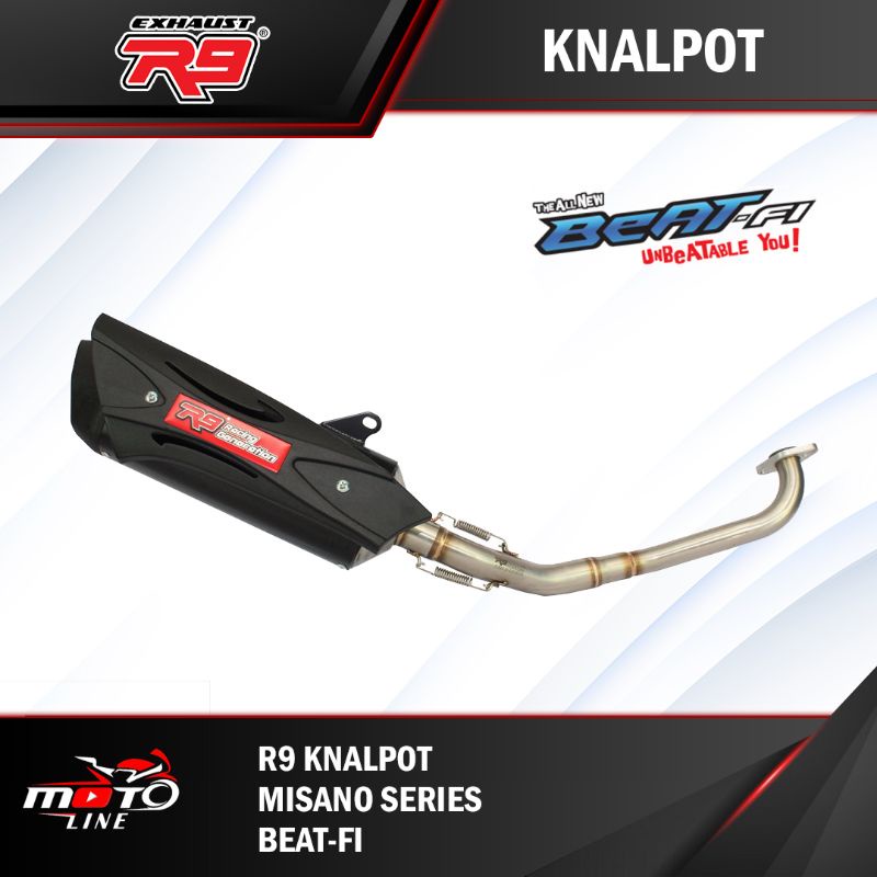 knalpot r9 misano beat fi