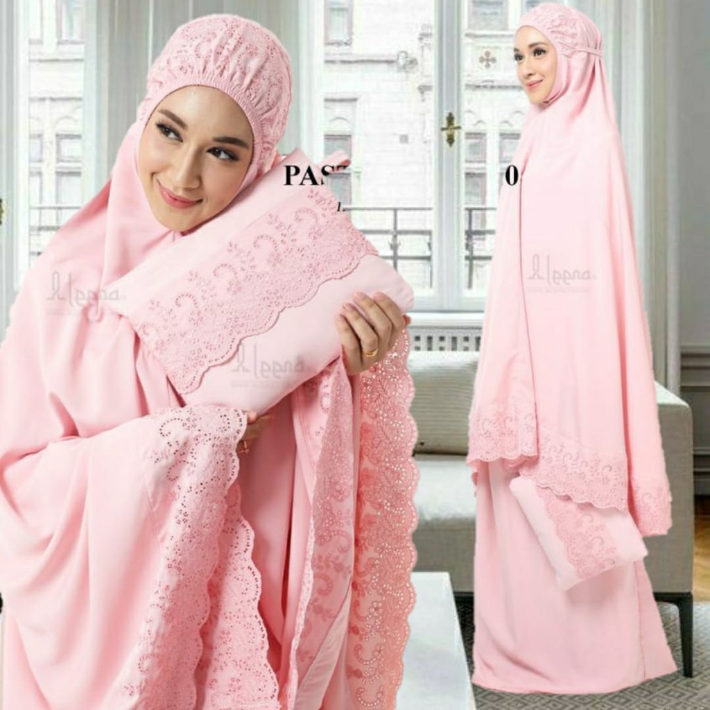 Mukena Dewasa Khodijah Fee Tas Cantik Mukenah Khadijah Jumbo Bahan Katun Premium Adem  Termurah